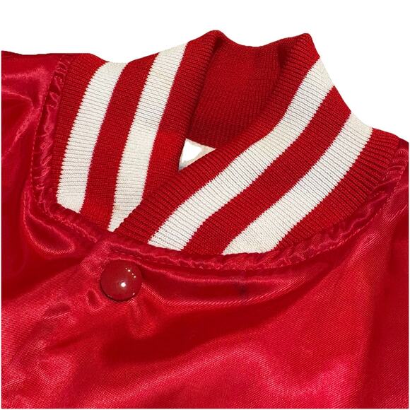 Vintage Dentyne Racing Red Satin Bomber Logo Jacket Size L Gum - VERY RARE - Picture 9 of 9